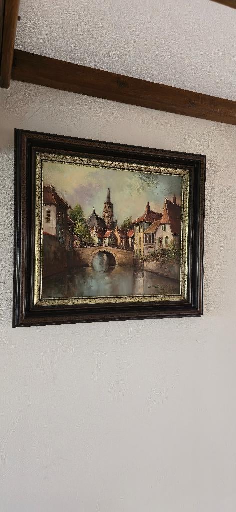 Schilderij W. Hoesen, Antiek en Kunst, Ophalen of Verzenden