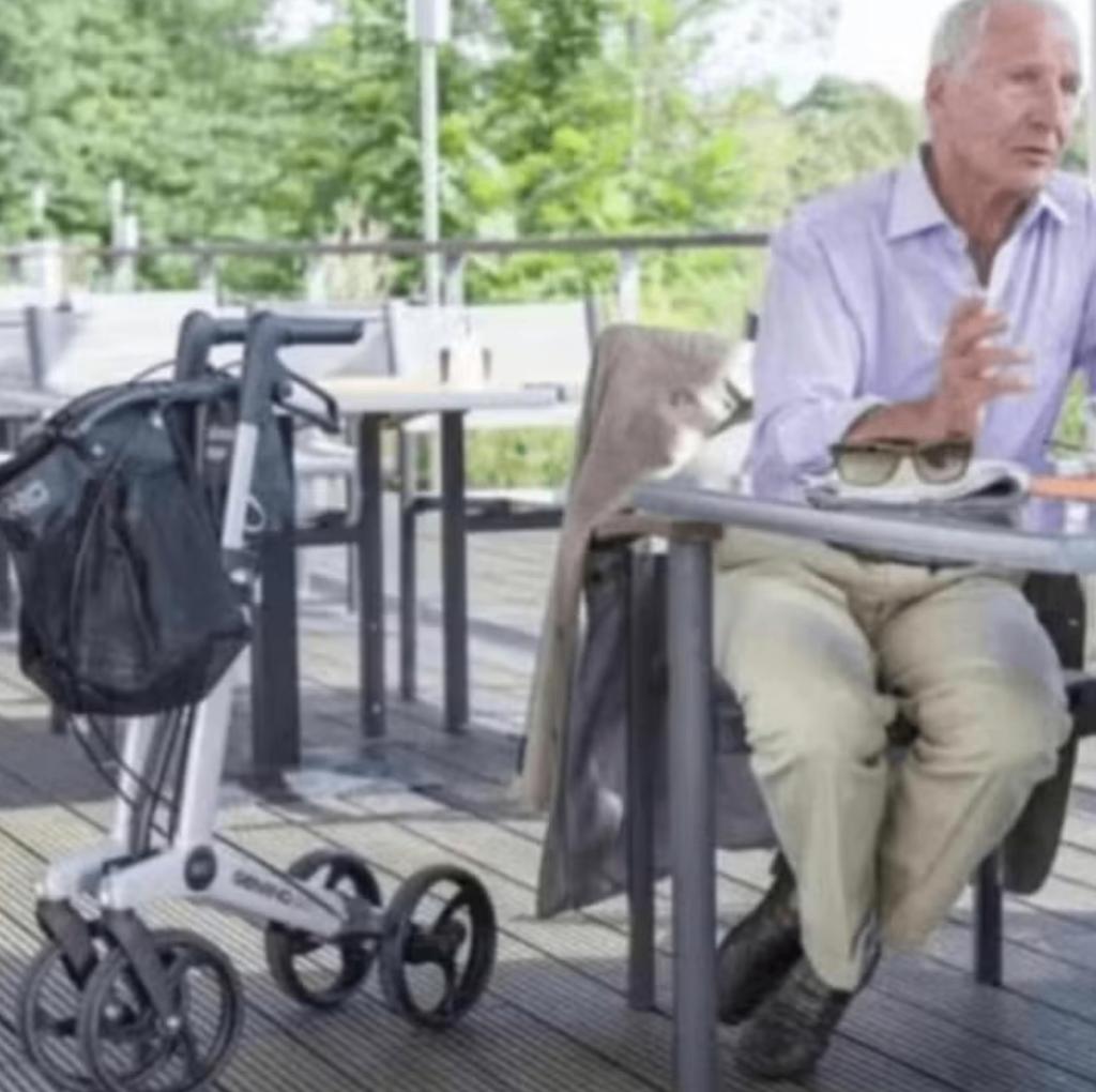 Luxe Rollator Gemino 20 - Grijs - Lichtgewicht, Diversen, Rollators, Ophalen, Lichtgewicht, Gebruikt