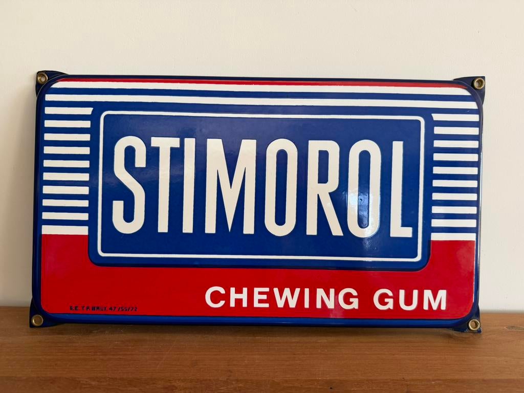 Assiette en émail Stimorol, Enlèvement ou Envoi, Comme neuf