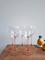 5 wijnglazen roze voet Luminarc, Enlèvement