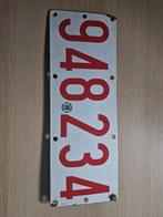 Originele oude Belgische nummerplaat – vintage, Ophalen