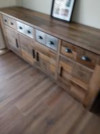 Eetkamer inclusief salon, Ophalen, Zo goed als nieuw, Landelijk, 6 tot 8 stoelen