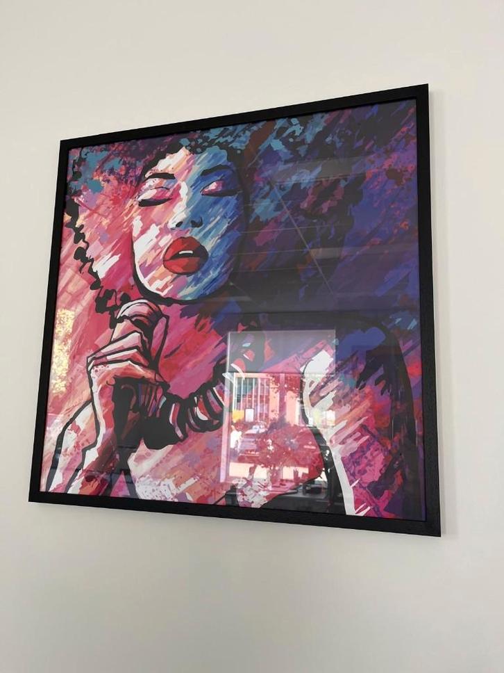 Posters in kader, Huis en Inrichting, Woonaccessoires | Lijsten, Zo goed als nieuw, Hout, Ophalen