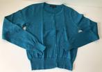 Cardigan bleu sarcelle clair à paillettes King Louie, Enlèvement ou Envoi, Taille 36 (S), Comme neuf, King Louie