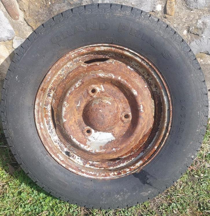 Citroën 2CV velg, Auto-onderdelen, Banden en Velgen, Banden en Velgen, Zomerbanden, 13 inch, Personenwagen, Gebruikt, Ophalen