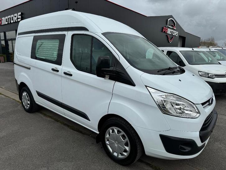 Ford Custom L1H2 hoog 1st eig ohboek pdc cruise, Autos, Camionnettes & Utilitaires, Entreprise, Achat, ABS, Airbags, Air conditionné