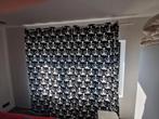 Deels-verduisterende gordijnen IKEA met poezen print, Huis en Inrichting, Ophalen, 100 tot 150 cm, Zo goed als nieuw, Zwart