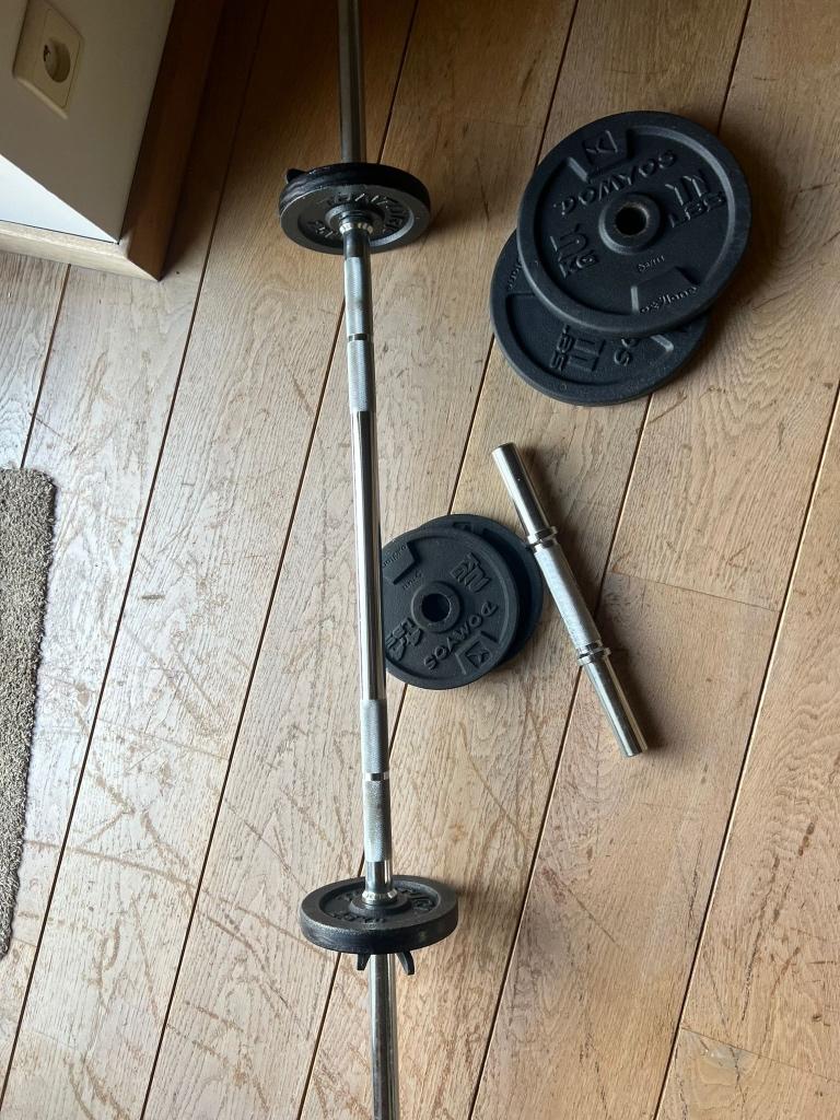 Haltère, Sports & Fitness, Équipement de fitness, Enlèvement ou Envoi, Comme neuf, Pectoraux, Haltère