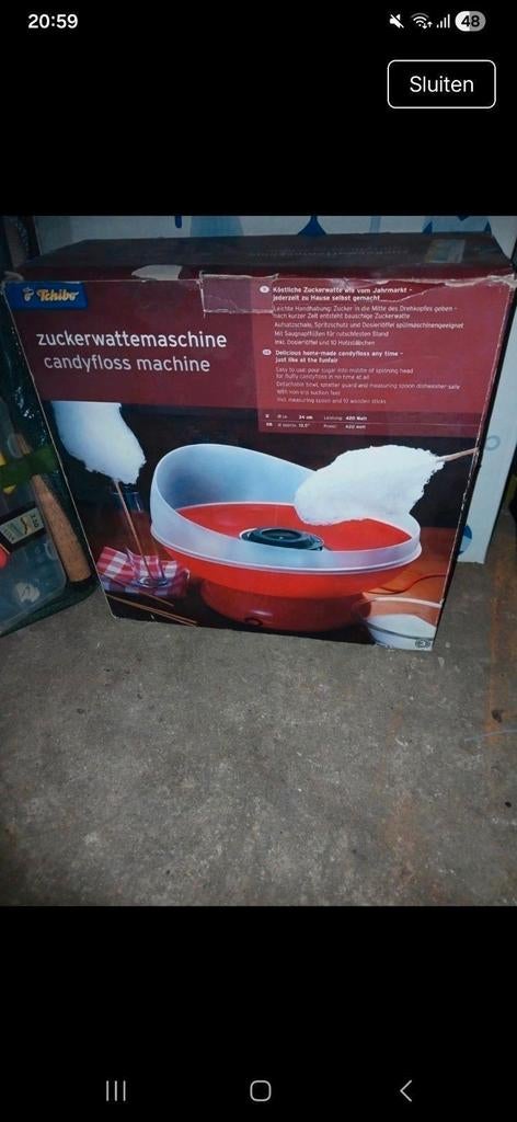 Suikerspin aparat, Ophalen of Verzenden, Nieuw
