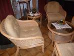 ensemble SALON EN ROTIN en super état, Jardin & Terrasse, Ensembles de jardin, Rotin, Salons de jardin, Comme neuf, Enlèvement