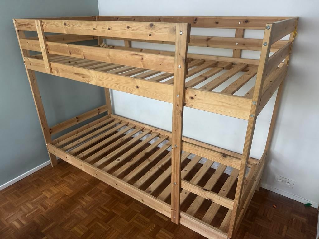 Lit IKEA gratuit à Uccle, 90 cm, Enlèvement, Utilisé, Lits superposés
