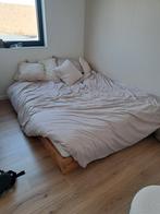 Japanse stijl houten bed 160 cm, Huis en Inrichting, Ophalen, Zo goed als nieuw, Hout, 160 cm