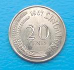1967 20 cent Singapour, Postzegels en Munten, Munten | Azië, Verzenden, Zuidoost-Azië, Losse munt