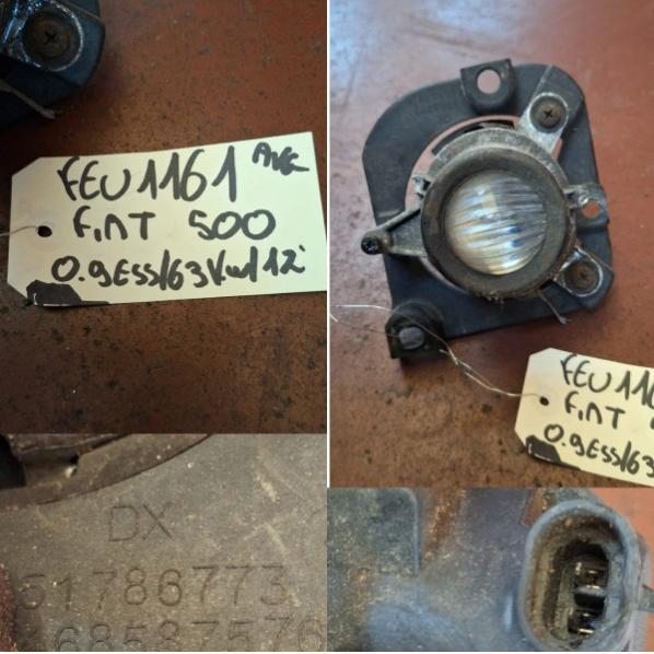 FEU ANTIBROUILLARD AVD 500 0.9E/63KW/12, Autos : Pièces & Accessoires, Enlèvement, Révisé, Fiat