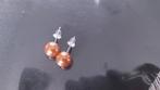 boucles d'oreilles, Handtassen en Accessoires, Oorbellen, Ophalen of Verzenden, Nieuw, Bruin