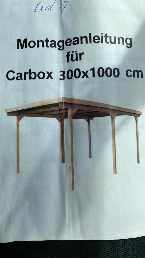 /luifel 300/1000/290h hout in bouwpakket + plattegrond, Doe-het-zelf en Bouw, Hout en Planken, Zo goed als nieuw, Grenen, Geïmpregneerd