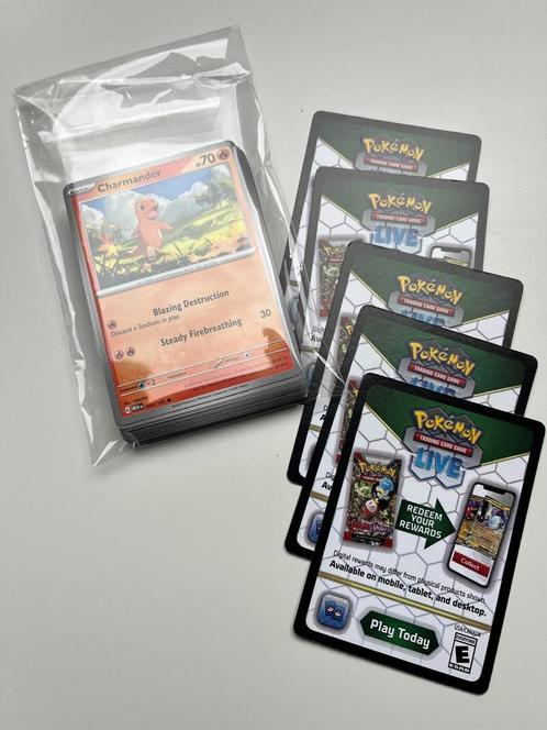 Pokémon Bulk – 40x Cards + 5x Code Cards (Scarlet & Violet:, Hobby en Vrije tijd, Verzamelkaartspellen | Pokémon, Nieuw, Meerdere kaarten