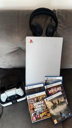 Playstation 5 disc edition + sony wireless headphones, Games en Spelcomputers, Ophalen of Verzenden, Zo goed als nieuw, Playstation 5