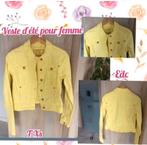 Veste courte d'été pour femme-jaune-EDC-T.XS, Jaune, Edc, Taille 34 (XS) ou plus petite, Porté