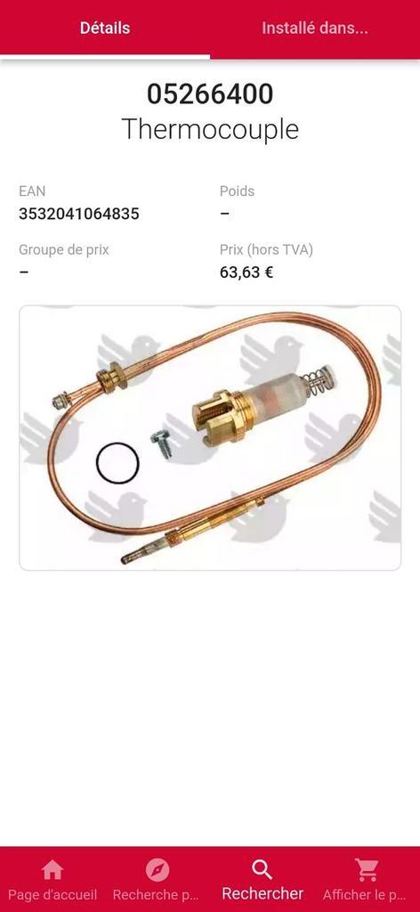 Thermokoppel Bulex Themis, Bulex Thelia, Verzamelen, Overige Verzamelen, Nieuw, Ophalen of Verzenden