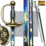 🚨EMPIRE RARE Sword France BLUE & GOLD OFF. Superieur origi, Verzenden, Landmacht, Zwaard of Sabel
