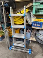 telescopische ladder  aluminium, Doe-het-zelf en Bouw, Ophalen, Zo goed als nieuw, Ladder, 2 tot 4 meter