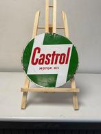 Castrol oud reclamebord, Verzamelen, Ophalen of Verzenden, Gebruikt, Reclamebord