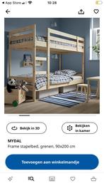 Stapelbed Ikea, Huis en Inrichting, Slaapkamer | Stapelbedden en Hoogslapers, Nieuw, 90 cm, Stapelbed, 160 tot 180 cm