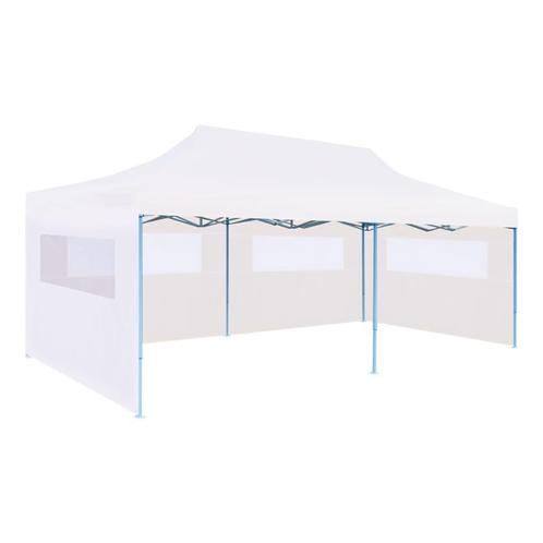 Partytent pop-up met zijwanden 3x6 m staal wit gratis bezrgd, Jardin & Terrasse, Accessoires mobilier de jardin, Neuf, Enlèvement ou Envoi