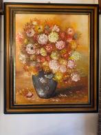 Schilderij met bloemen, Antiek en Kunst, Ophalen