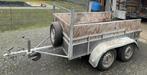 ongeremde, dubbelasser aanhangwagen 2m50 X 1m20, Auto diversen, Aanhangers en Bagagewagens, Ophalen, Gebruikt
