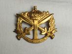 Mutskenteken ABL Infanterieschool , kleur messing, Verzamelen, Ophalen of Verzenden, Landmacht, Embleem of Badge