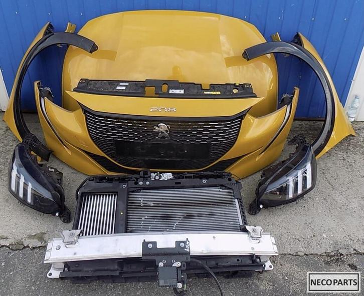 PEUGEOT 208 GT VOORKOP ORIGINEEL LED BUMPER MOTORKAP KOELER, Auto-onderdelen, Carrosserie, Bumper, Peugeot, Gebruikt, Ophalen of Verzenden
