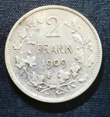 2 frank VL 1909 - Leopold II beschikbaar voor biedingen