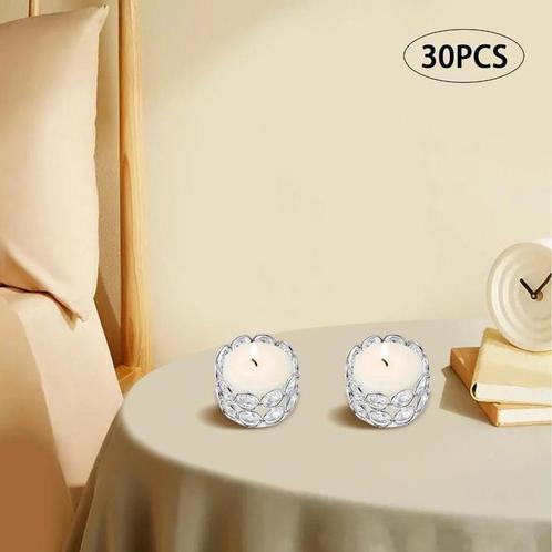 kandelaar - kandelaar glas - kandelaar zilver, Huis en Inrichting, Woonaccessoires | Kandelaars en Kaarsen