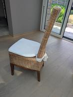 6 rieten stoelen te koop, Huis en Inrichting, Stoelen, Ophalen, Gebruikt, Landelijk modern, Bruin