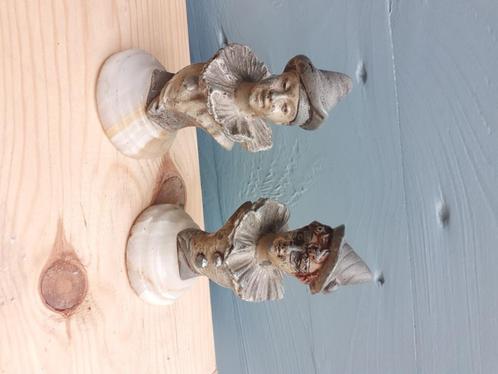 De bustes van Pierrot en Columbine C MASSÉ, Antiek en Kunst, Curiosa en Brocante, Ophalen of Verzenden