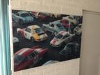 Wanddecoratie , Porsche , schildrij met glas, Huis en Inrichting, Nieuw, Ophalen of Verzenden