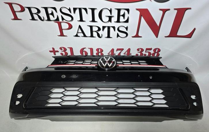 Voorbumper VW Polo 2G AW Facelift GTI LED GRILL PDC bj.2022-, Auto-onderdelen, Carrosserie, Bumper, Voor, Gebruikt, Herkomst onderdeel bekend