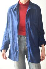 Oversized herenhemd voor dames maat 54, Gedragen, Blauw, Ophalen of Verzenden, Onbekend