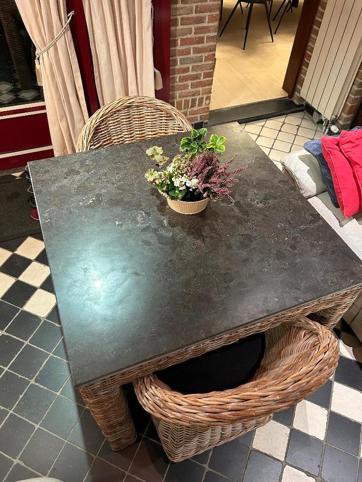 meubelset in rotan voor veranda of tuinkamer, Huis en Inrichting, Overige Huis en Inrichting, Zo goed als nieuw, Ophalen