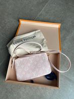 Louis Vuitton pochette double zip rose, Comme neuf, Enlèvement