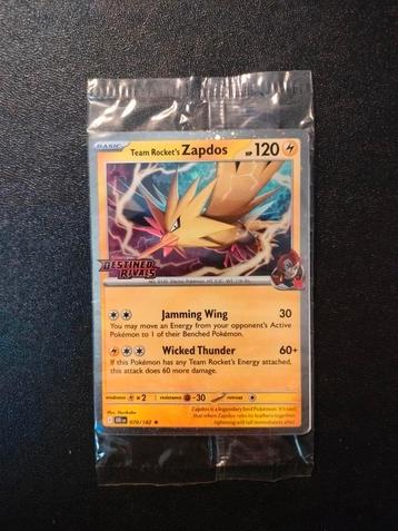 Pokémon Destined Rivals Stamped Zapdos 70 Engelse kaart beschikbaar voor biedingen