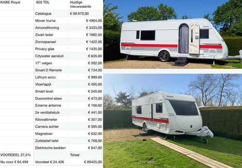 Kabe 600 TDL “full Option”  -€ 24.426 voordeel tov catalogus, Caravans en Kamperen, Caravans, Particulier, tot en met 4, 1500 - 2000 kg