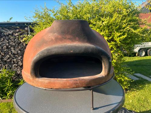 Pizzaoven, hout gestookt, terracotta, Tuin en Terras, Barbecue-accessoires, Gebruikt, Ophalen