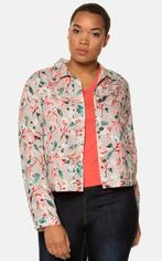 Ulla Popken, flowerprint kort jasje, mt 50/52, Kleding | Dames, Grote Maten, Overige kleuren, Ulla Popken, Ophalen of Verzenden