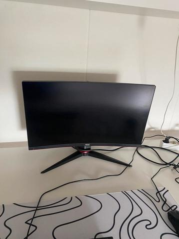AOC curved monitor 165 hz, 24 inch, 1 ms