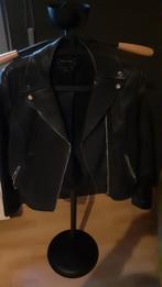 Lederen vest Massimo Dutti M, Massimo Dutti, Zwart, Jasje, Gedragen