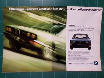 BMW 520i - publicité papier - 1973 beschikbaar voor biedingen
