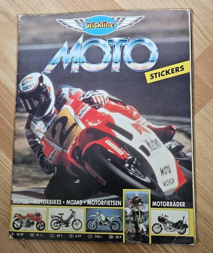 Stickline Moto stickers album compleet, Hobby en Vrije tijd, Stickers en Plaatjes, Gebruikt, Meerdere stickers, Ophalen of Verzenden
